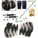 Body Maxx 10kg Cast Iron Adjustable Home Gym Set with 5 Feet Straight Rod 